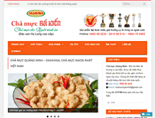 Tablet Screenshot of chamucquangninh.com